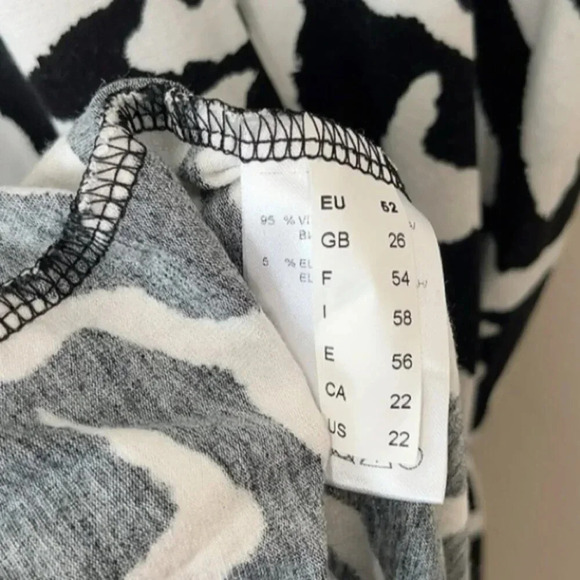 Q'Neel Nordic Design Womens 22 Scoop  Neck Abstract Print Lagenlook Midi Dress - Picture 9 of 14